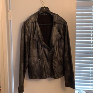 Leather look jacket